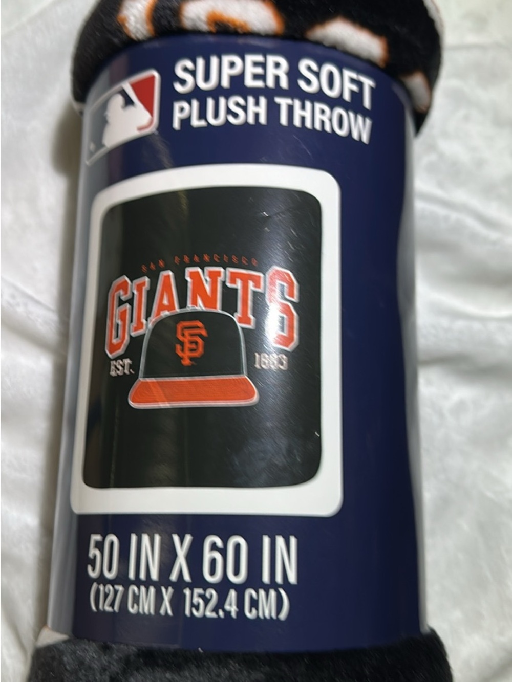 SF Giants plush throw blanket